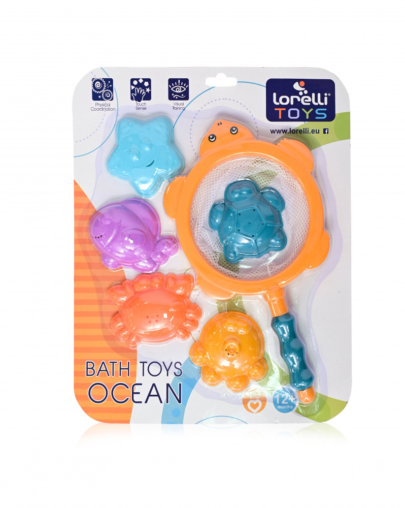 Jucărie de baie forme marine Lorelli, 5 piese