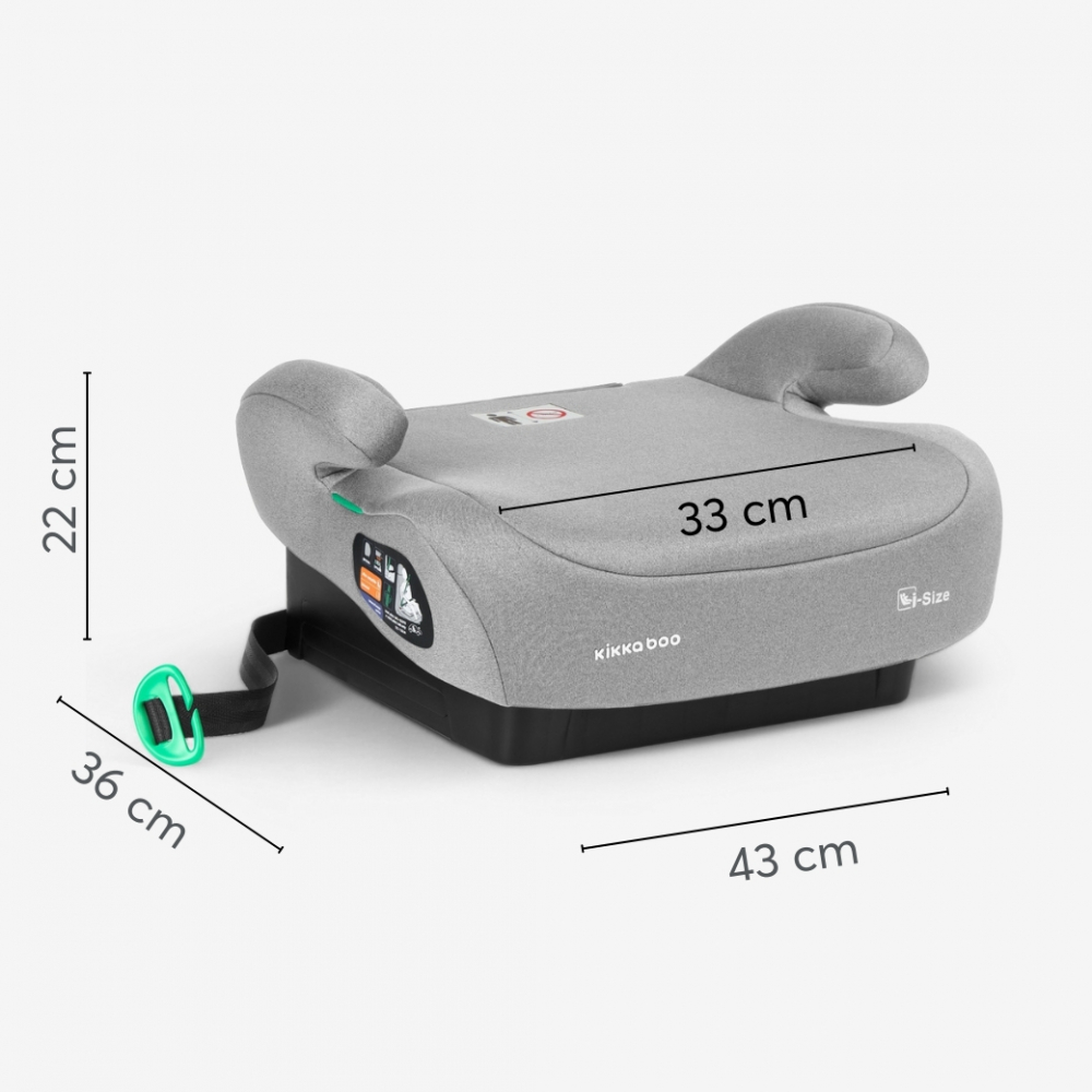 Inaltator auto KikkaBoo i-Go i-Size Dark Grey - imagine 3