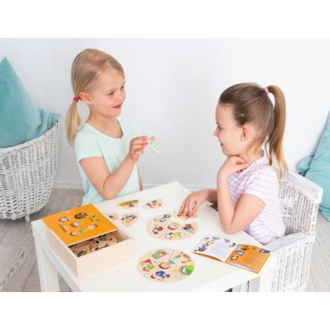 Joc educativ Beleduc Humanico Emotii, Lemn - imagine 6