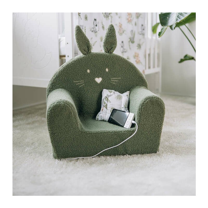 Fotoliu Bubaba Bunny Verde pentru Copii