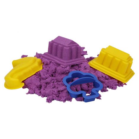 Nisip Kinetic Crafy Mov, 350gr cu 3 Unelte - imagine 4