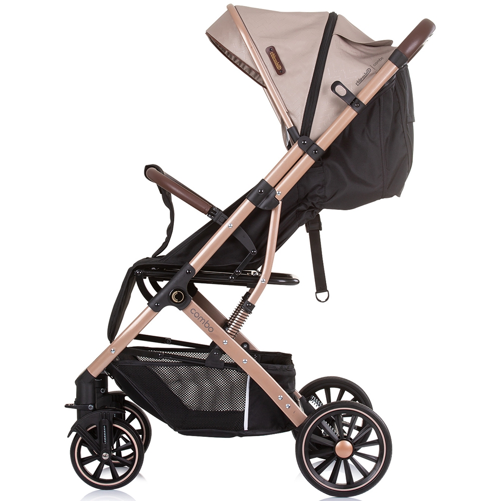 Carucior Chipolino Combo Golden Beige, 0-22kg - imagine 3