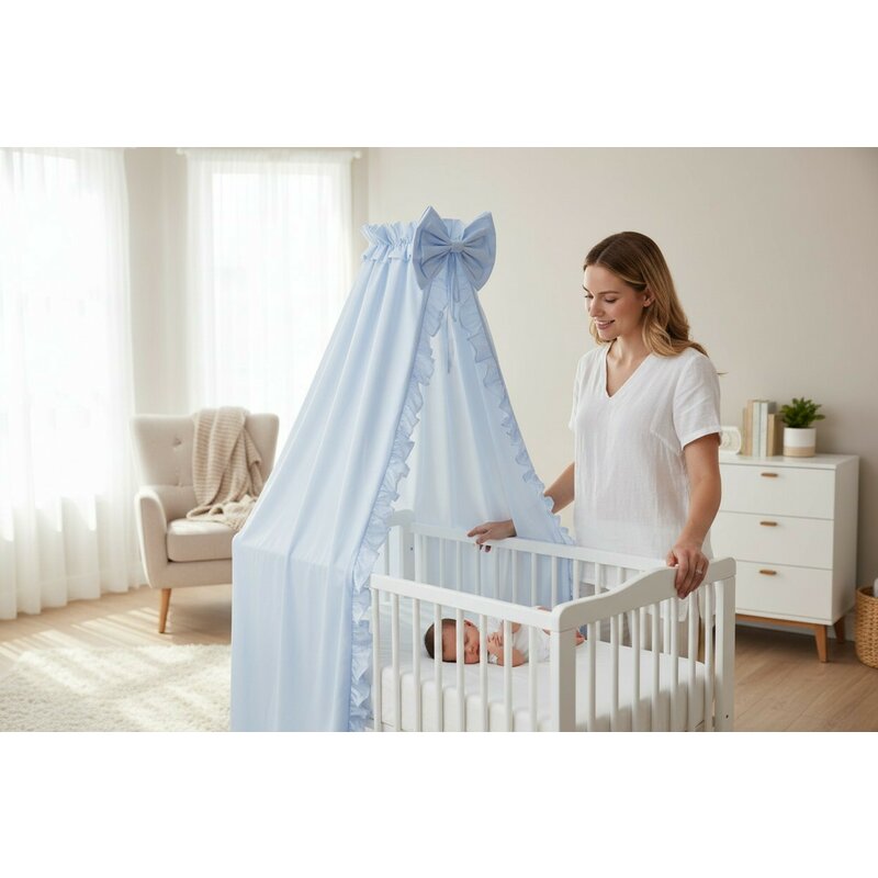 Baldachin Miminu Royal Blue - Eleganță și Protecție