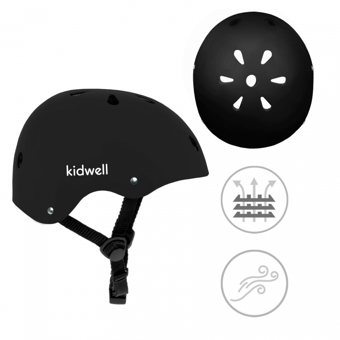 Casca Kidwell ORIX II Negru Mat, 52-56 cm - imagine 4