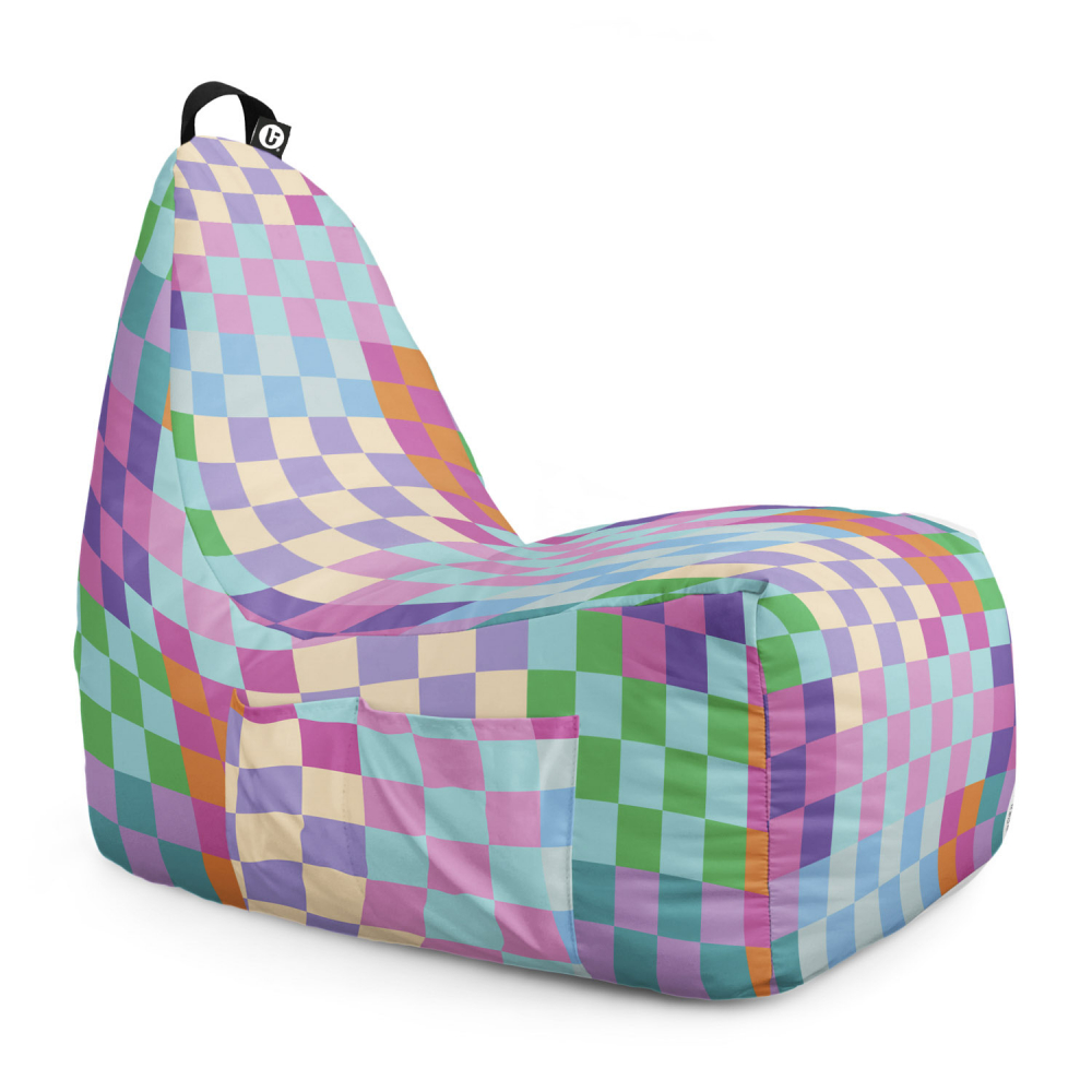 Fotoliu Puf Updeco Chill XL Squares, Relaxare - imagine 6