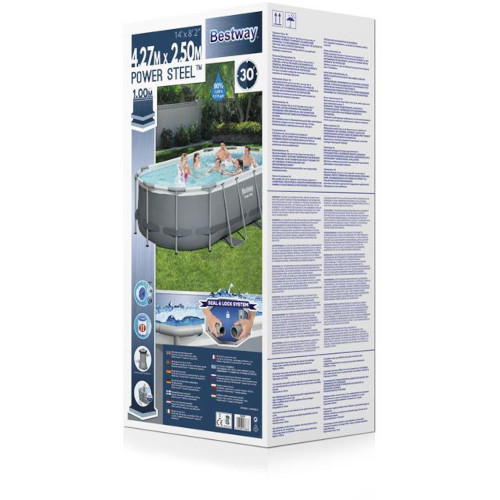 Piscina Ovala Bestway Power Steel 4.27x2.50m - imagine 3