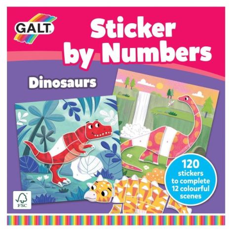 Carte Stickere Dinozauri Galt - 150 Abtibilduri Reutilizabile - imagine 8