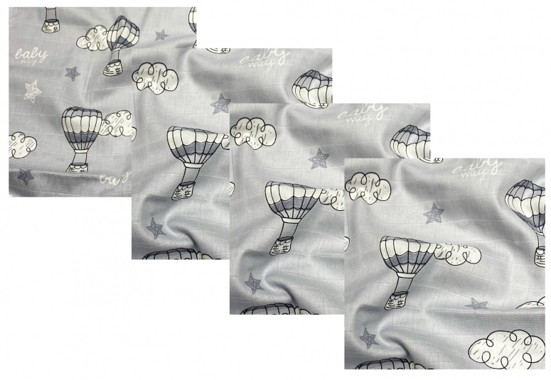 Set 4 lavete muselina Kreis Design moi - imagine 2