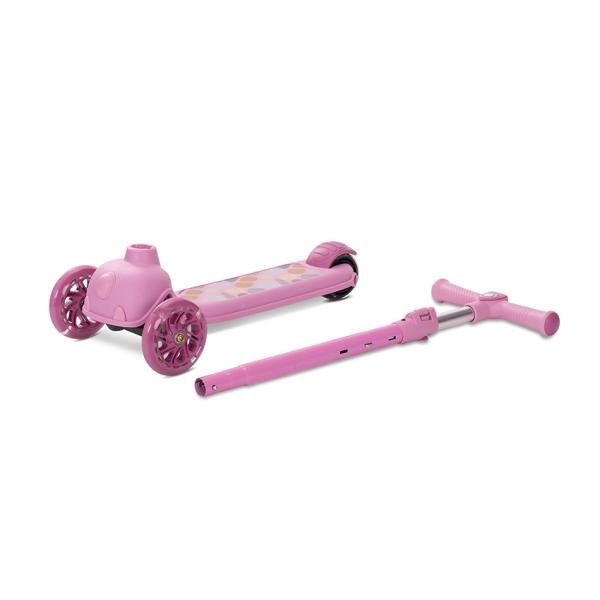 Trotineta Lorelli Jetster Pink pentru Copii, Roti LED - imagine 2