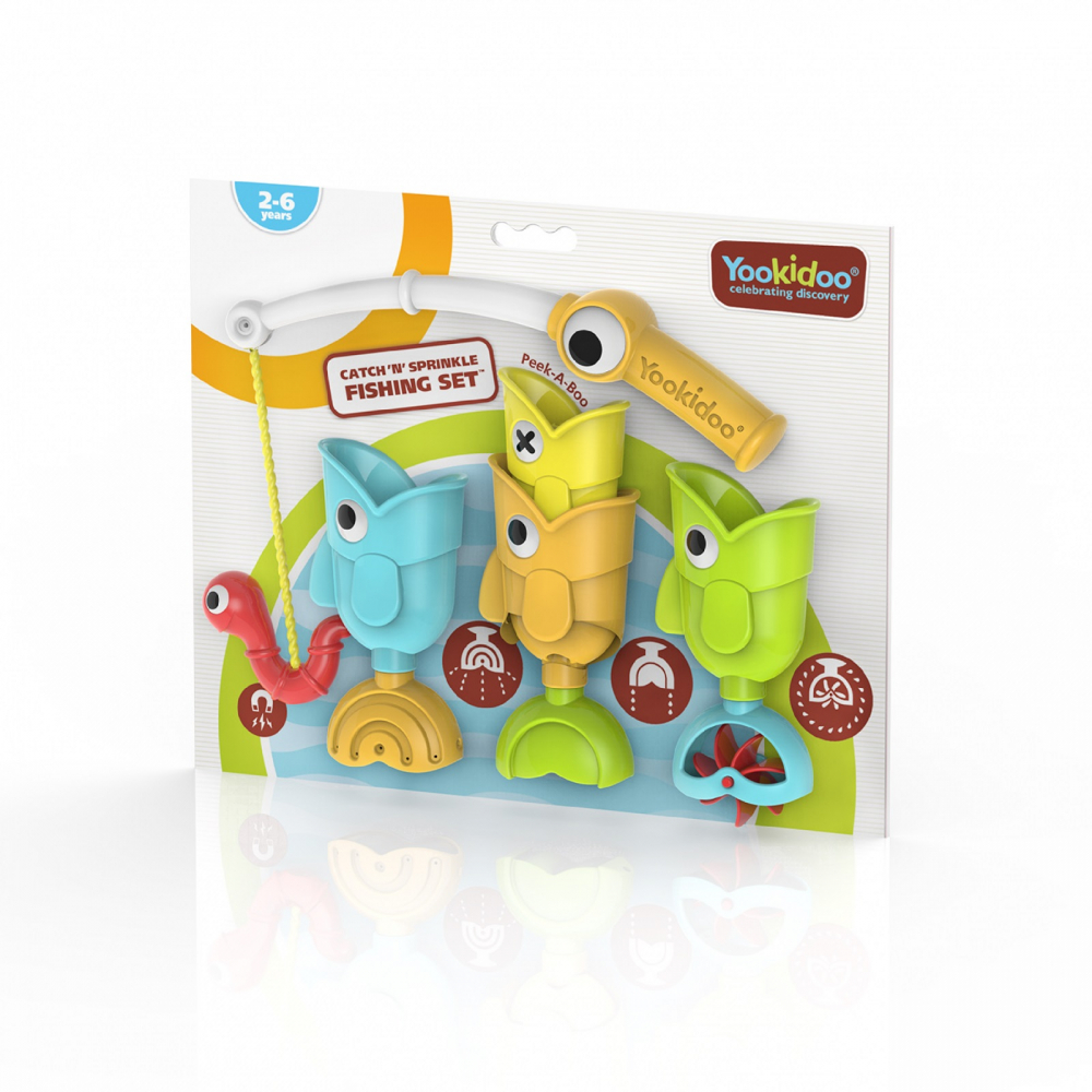 Set de pescuit magnetic Yookidoo pentru baie - imagine 4