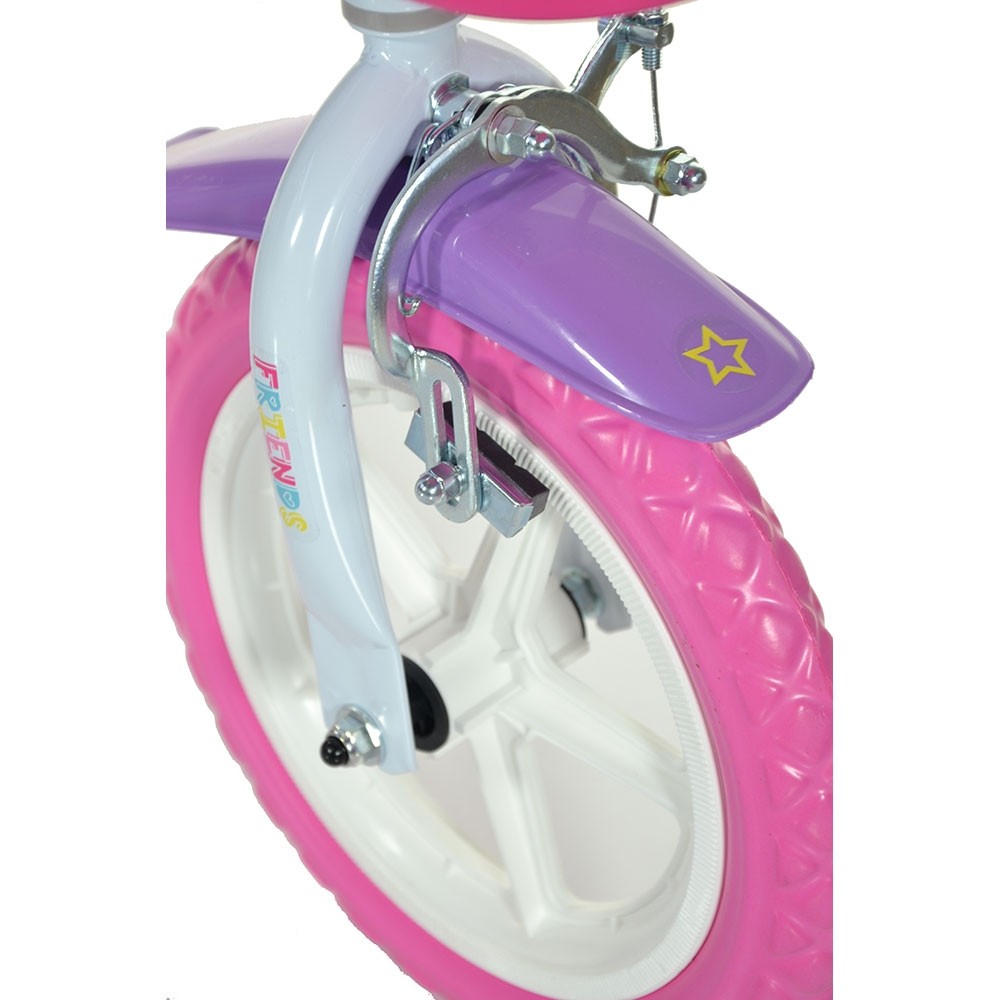 Bicicleta Dino Bikes Barbie 12" cu Scaun Papusa - imagine 10