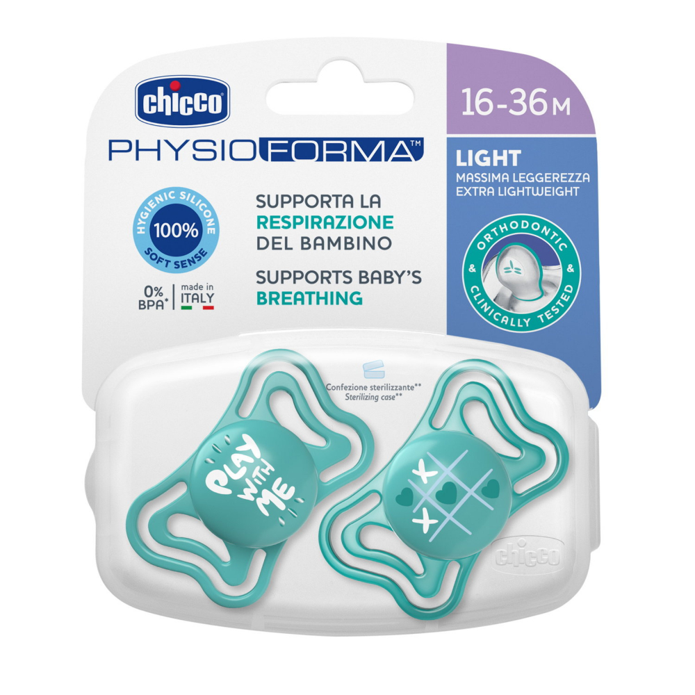 Suzete Chicco PhysioForma, 2 bucăți, 16-36 luni - imagine 2