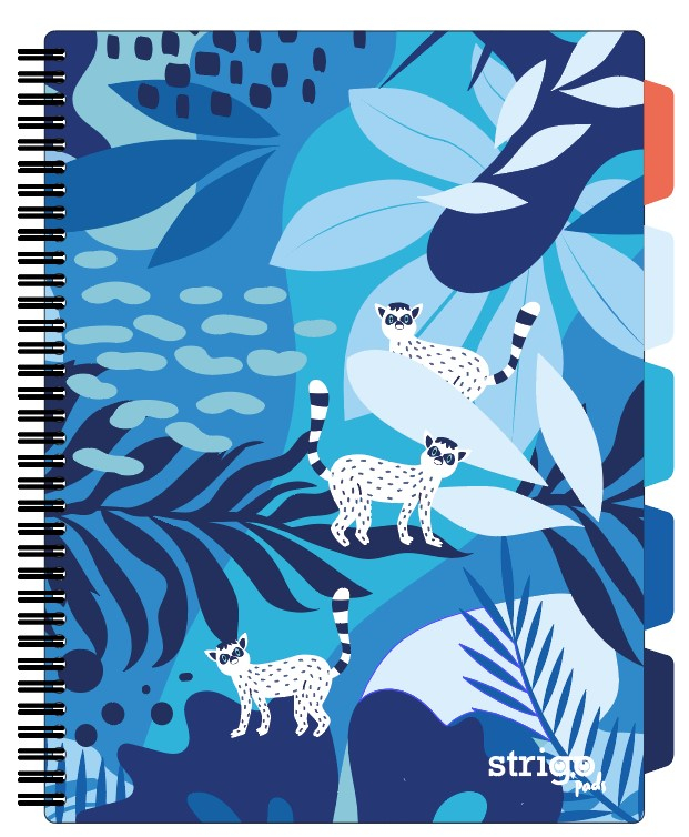 Caiet Spirala Strigo Project Book Jungle A4, Matematica