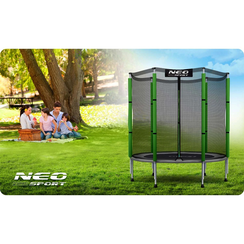 Neo-Sport Trambulina Copii 140cm cu Plasa Siguranta - imagine 4