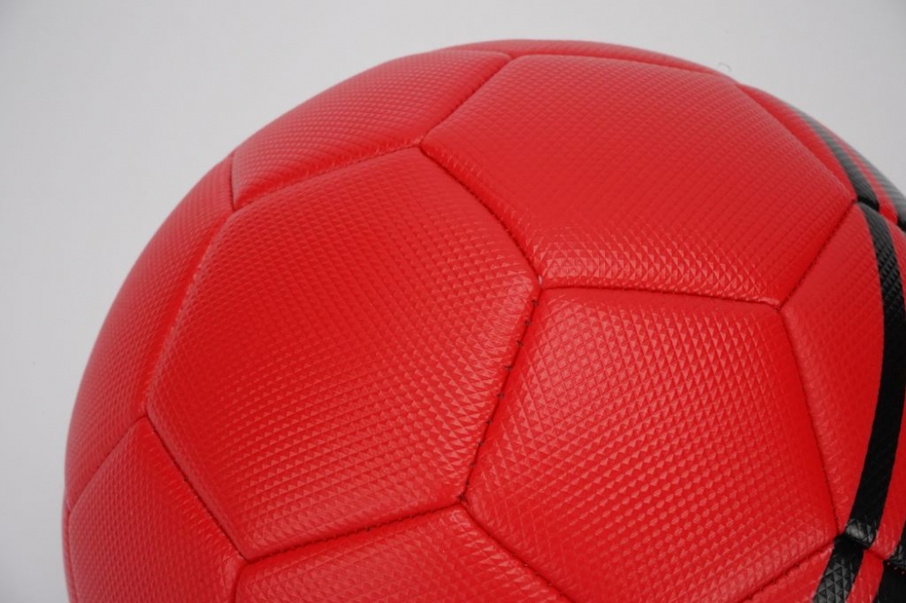 Minge Fotbal Ferrari Marimea 5, Rosu, PVC, Mesuca - imagine 2