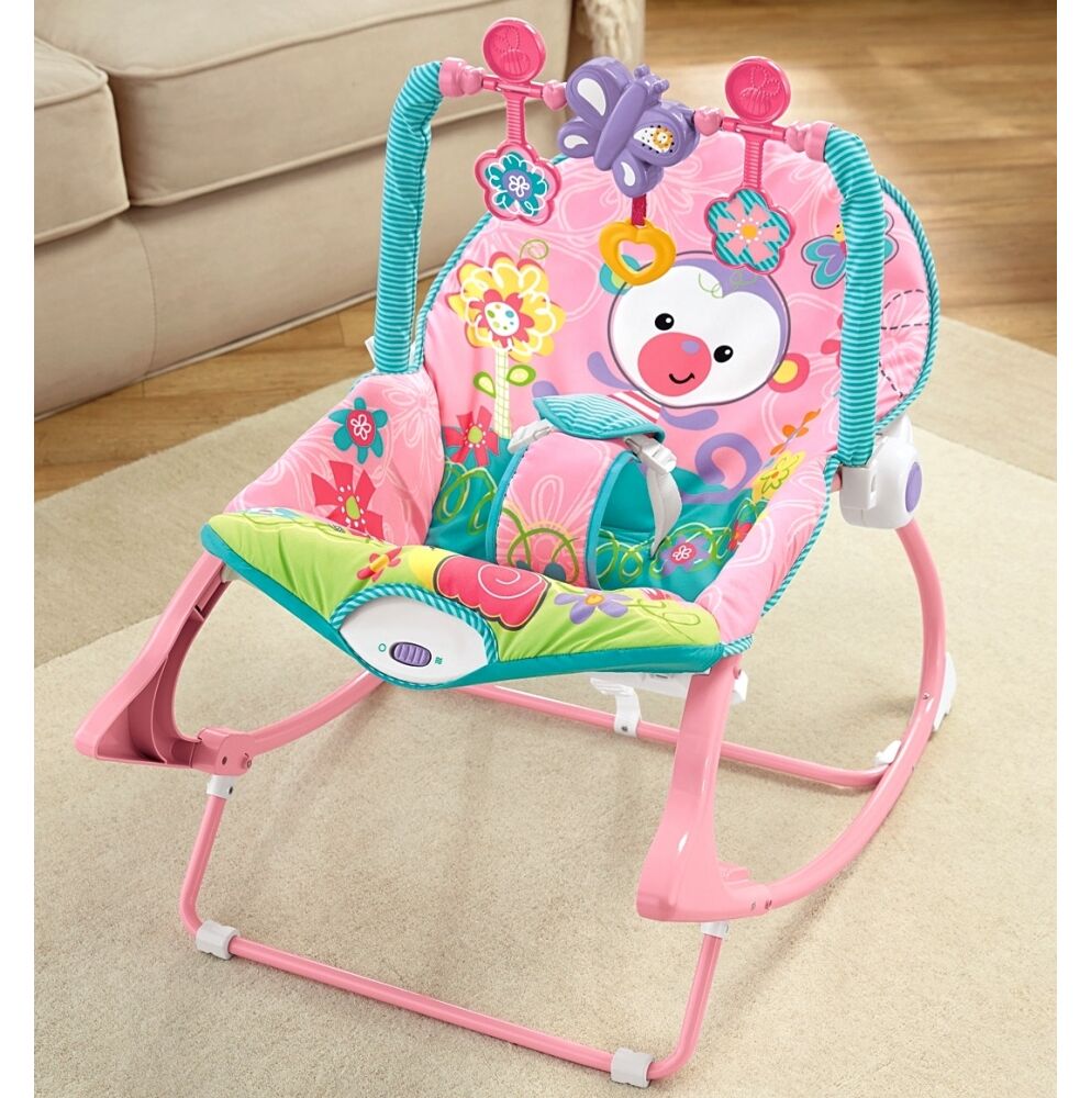 Balansoar Pliabil Malplay cu Vibrații Pink Monkey - imagine 13