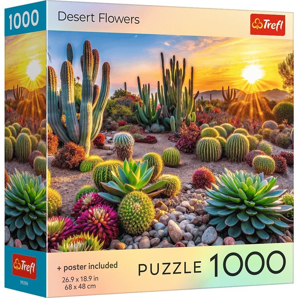 Puzzle Trefl 1000 Flori de Desert | Cu Poster