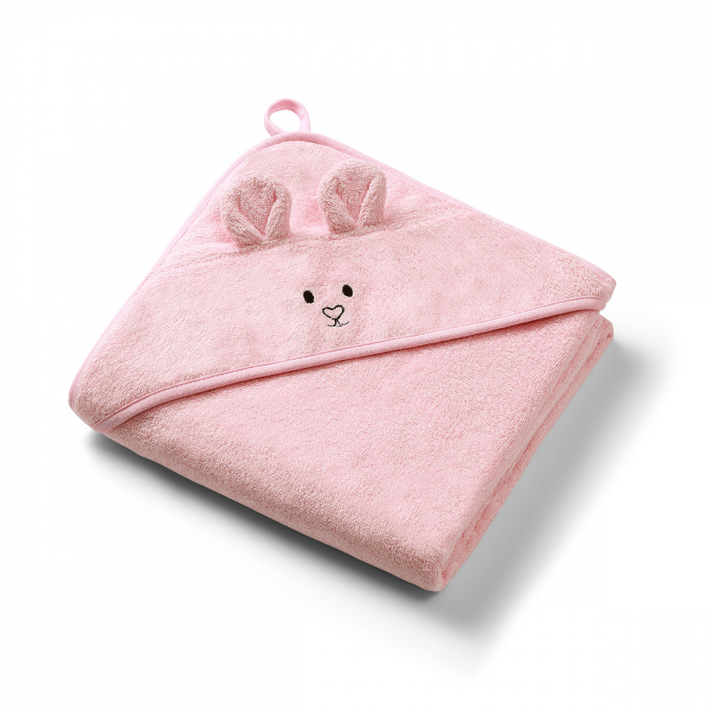 Prosop Bambus Babyono cu Gluga, Roz, 100x100 cm - imagine 8