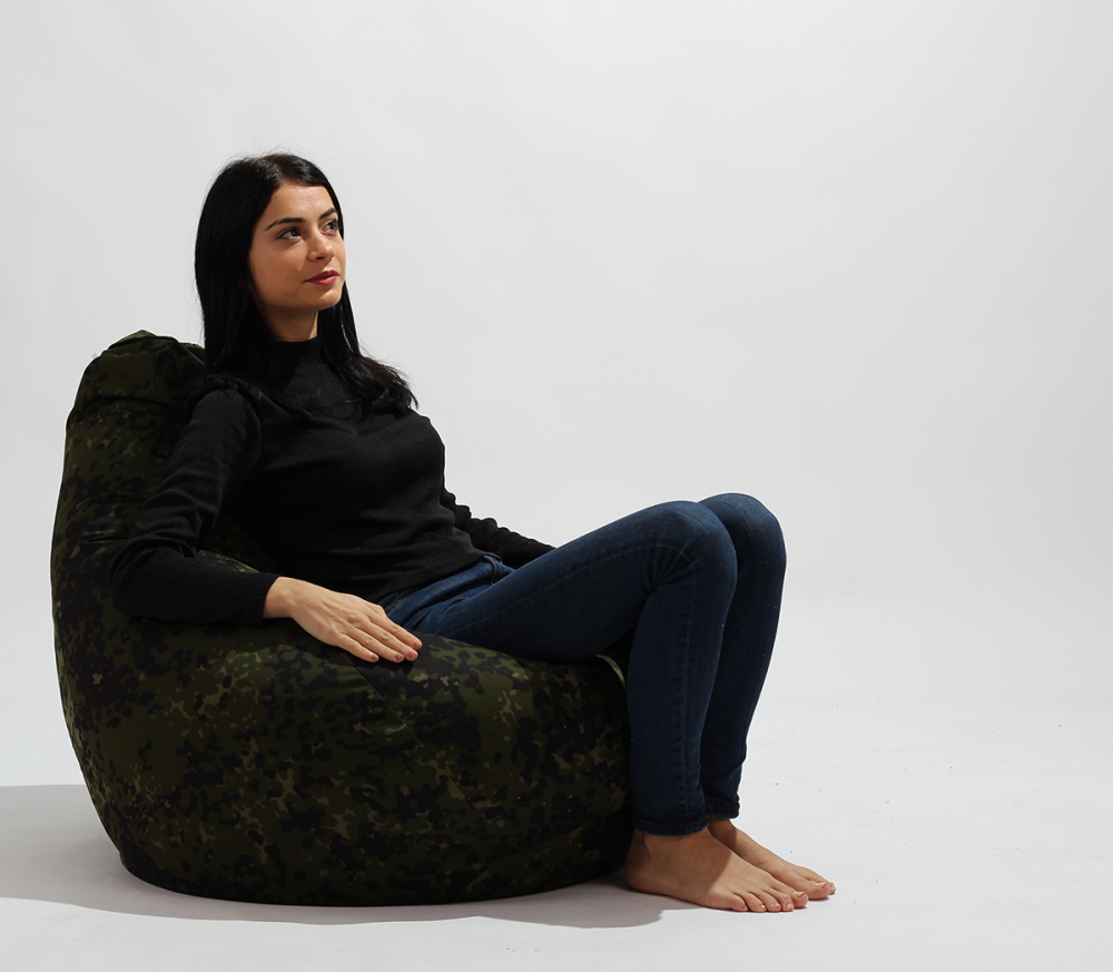 Fotoliu Pufrelax Nirvana Hobbit Camuflaj