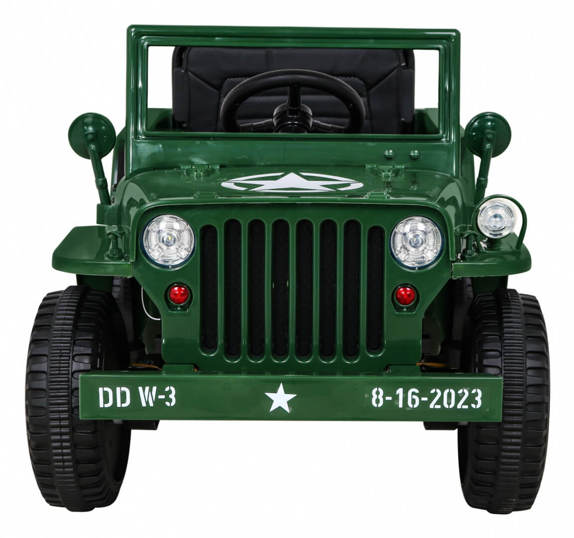 JEEP Militar Lux 4x4 Verde - Autokids - imagine 3
