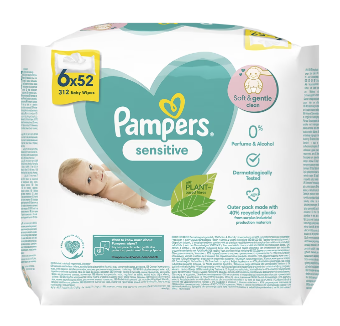 Servetele Pampers Sensitive 312 buc, delicate - imagine 9