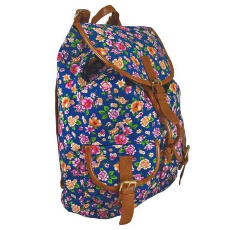 Rucsac Urban Jolie Fleurs Albastru | LaRue - imagine 2