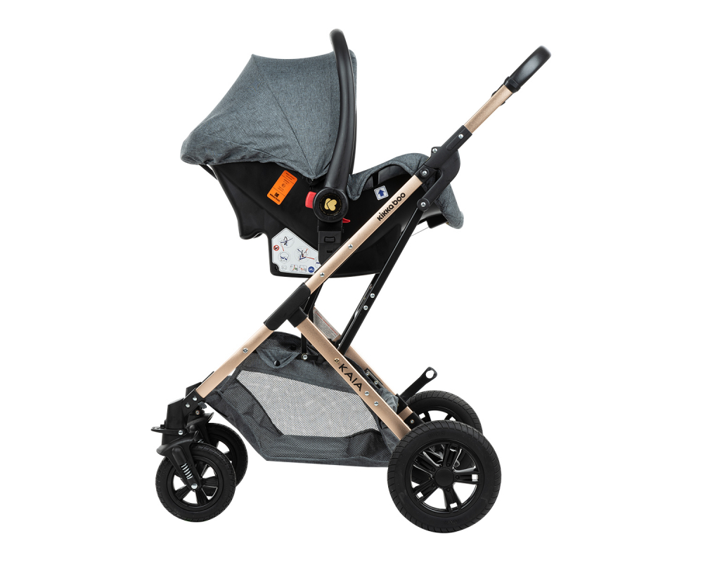 Carucior 3 in 1 KikkaBoo Kaia Dark Grey