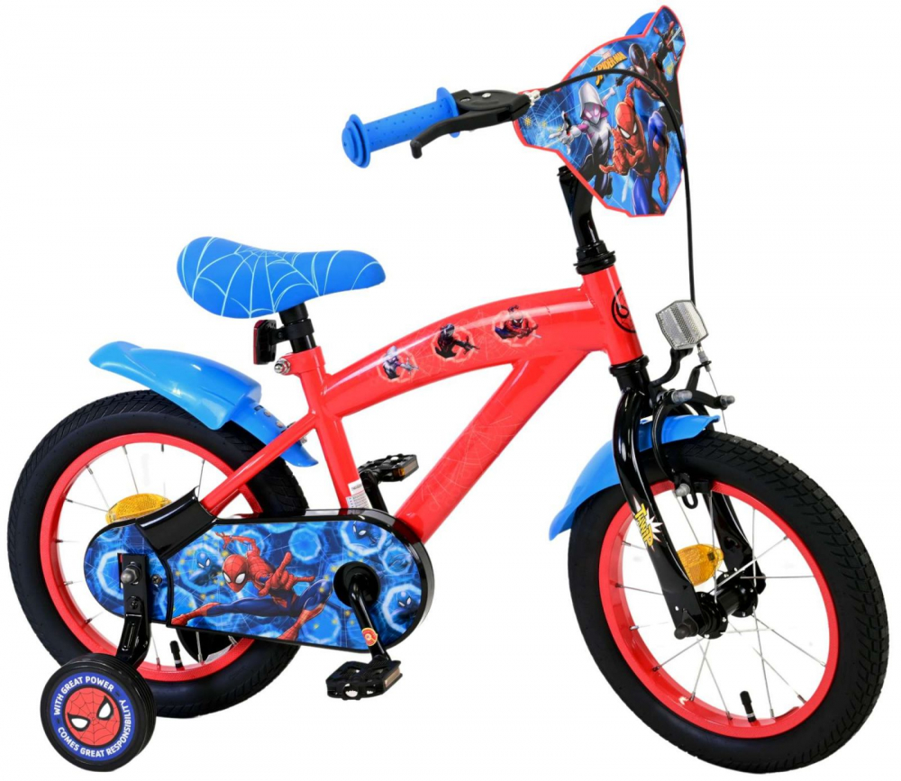 Bicicleta Spiderman Eandl 14" cu Roți Gonflabile - imagine 8