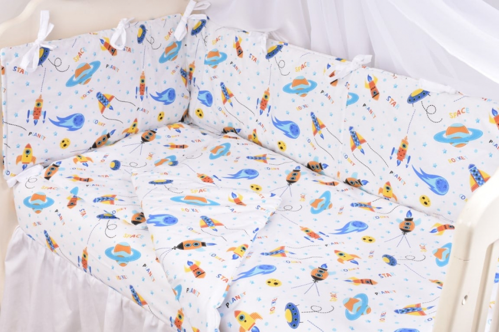 Set Lenjerie Confort Family Rachete 7 Piese - imagine 2