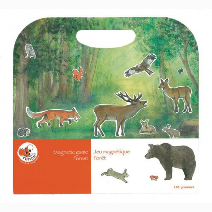 Set Magnetic Animale din Pădure Egmont Toys