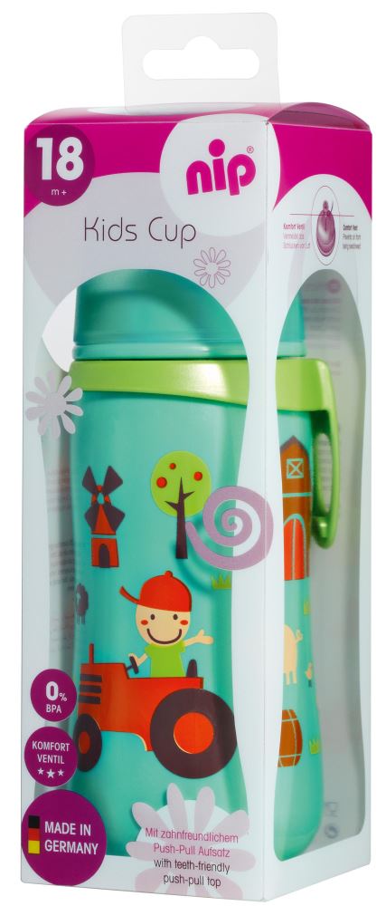 Cana Nip Kids Cup Boy, 330 ml, Antipicurare, 18+ Luni