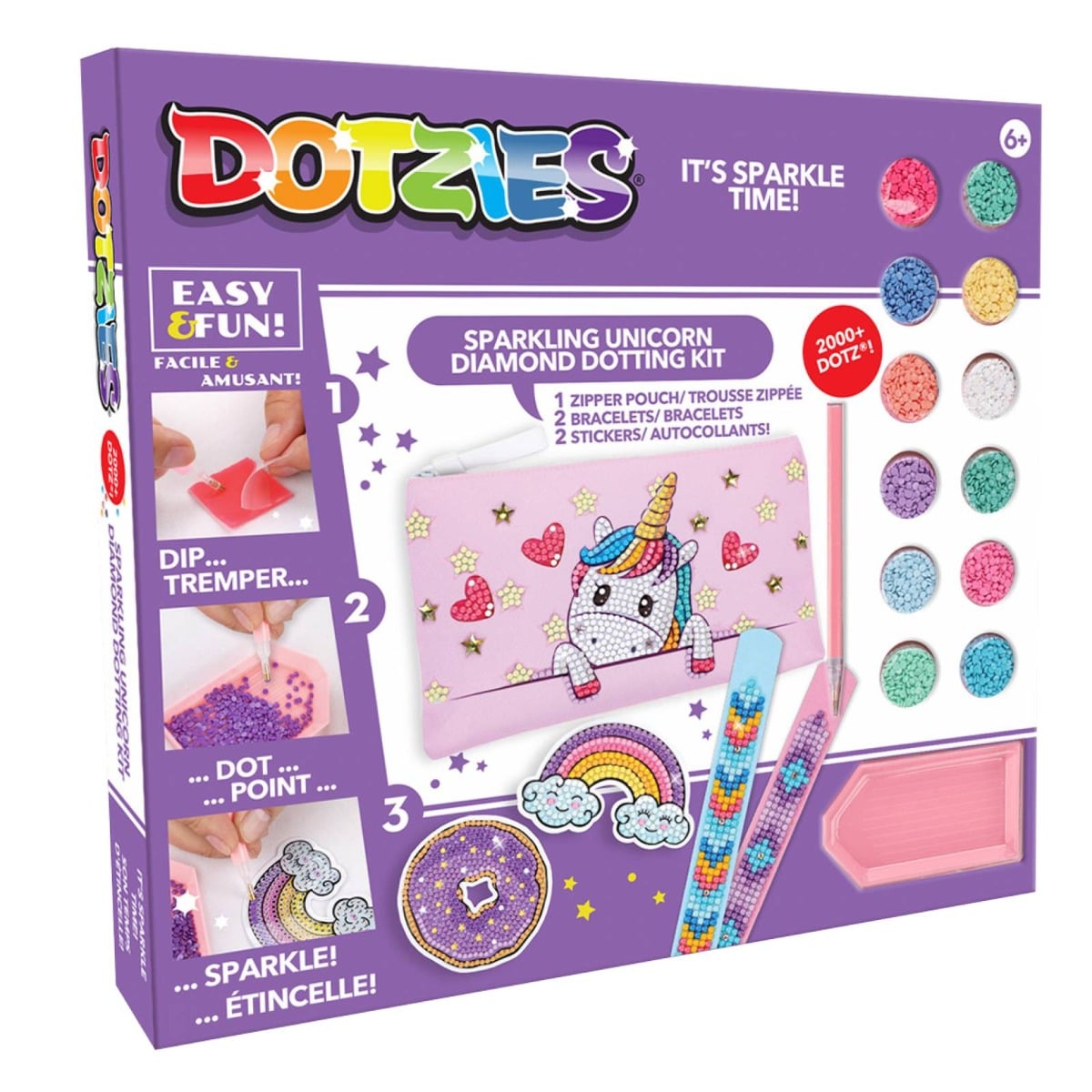 Set Diamond Dotz Unicorn 5-in-1 Jocuri Creative