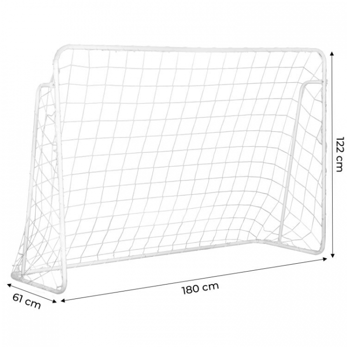Poarta Ecotoys 180x122 cm cu covoras antrenament - imagine 5