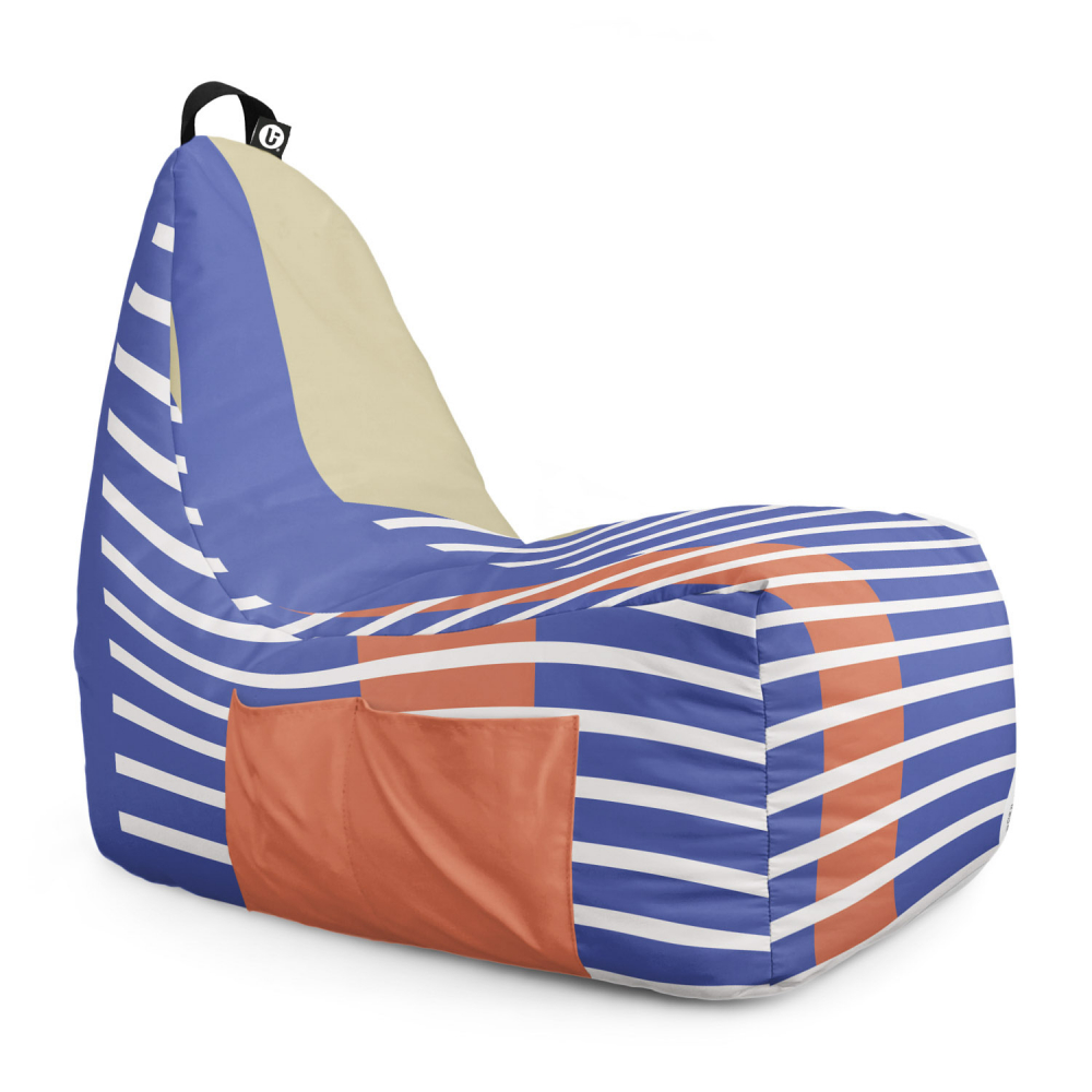Fotoliu Puf Chill XL Vision Blue - Updeco - imagine 6