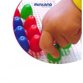 Set 6 tablite transparente mozaic Miniland - imagine 4