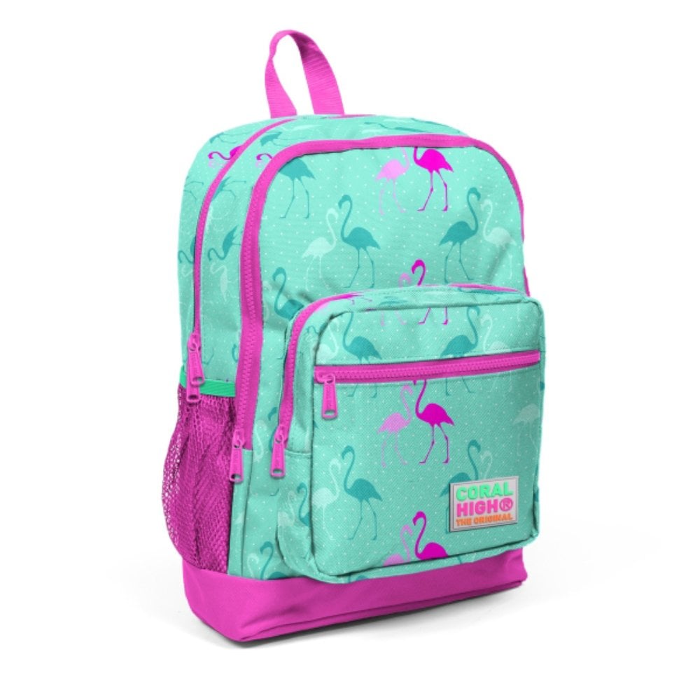 Ghiozdan Coral High 4 Compartimente Turcoaz
