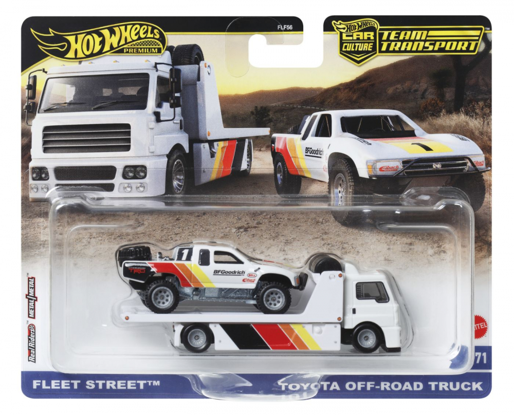 Hot Wheels Transportator Fleet Street cu Toyota Off Road 1:64