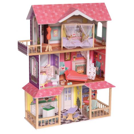 Casuta Papusi Viviana Kidkraft, 7 Camere, Mobilata - imagine 7