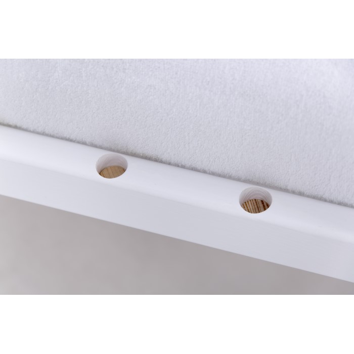 Patut Drewex Clasico Alb + Saltea Cocos, Design Clasic - imagine 5