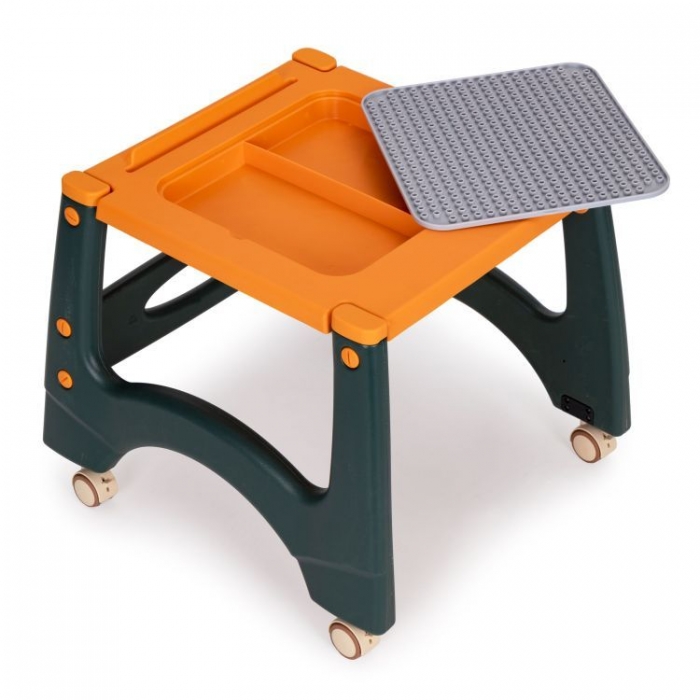Scaun de masă 2 în 1 Ecotoys Portocaliu - imagine 4
