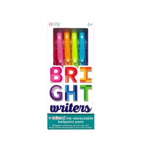 Ooly Bright Writers - 6 Pixuri Colorate Retractabile