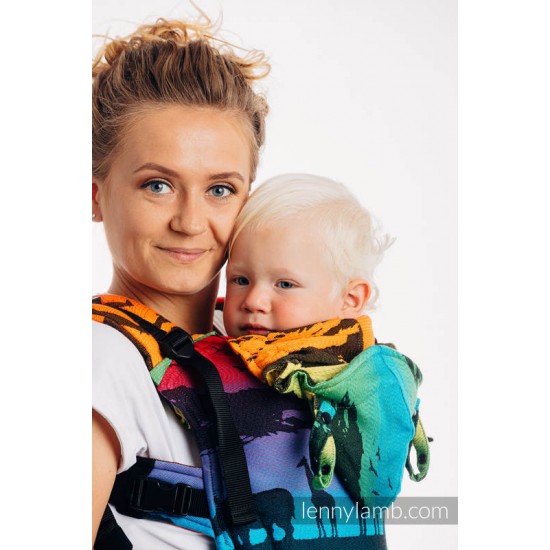 Marsupiu LennyGo Toddler Rainbow Safari | Lenny Lamb