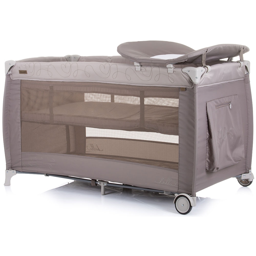 Patut Pliabil Chipolino Bella Sand, 0+, 2 Nivele