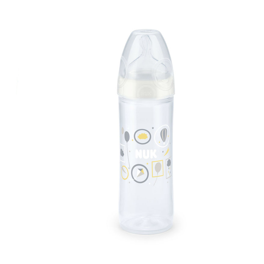 Biberon Nuk New Classic 250ml, 6 luni+, Alb