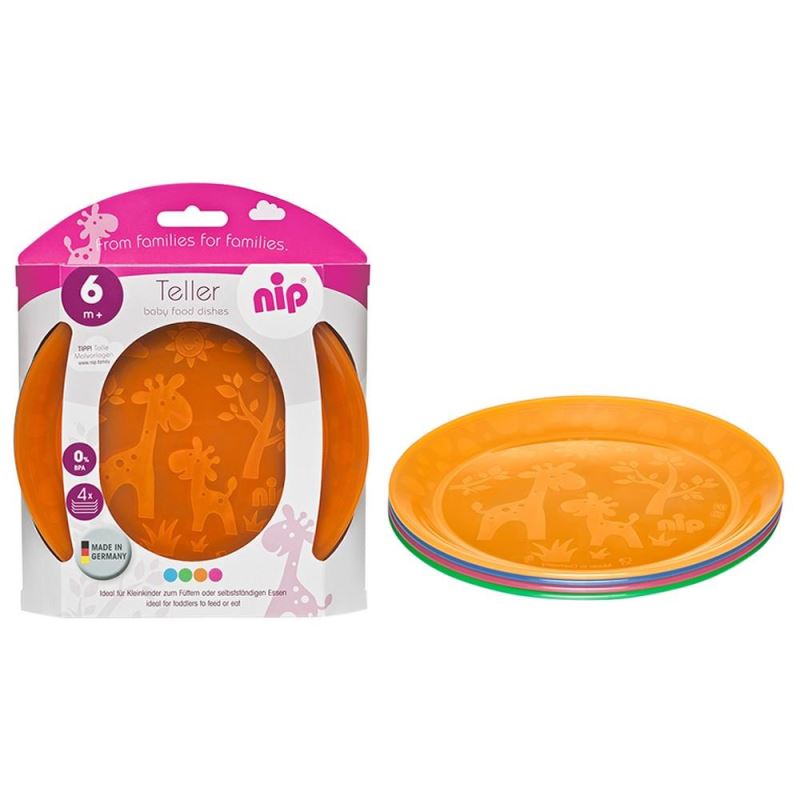 Set 4 Farfurii Nip Colorate pentru Copii - imagine 3