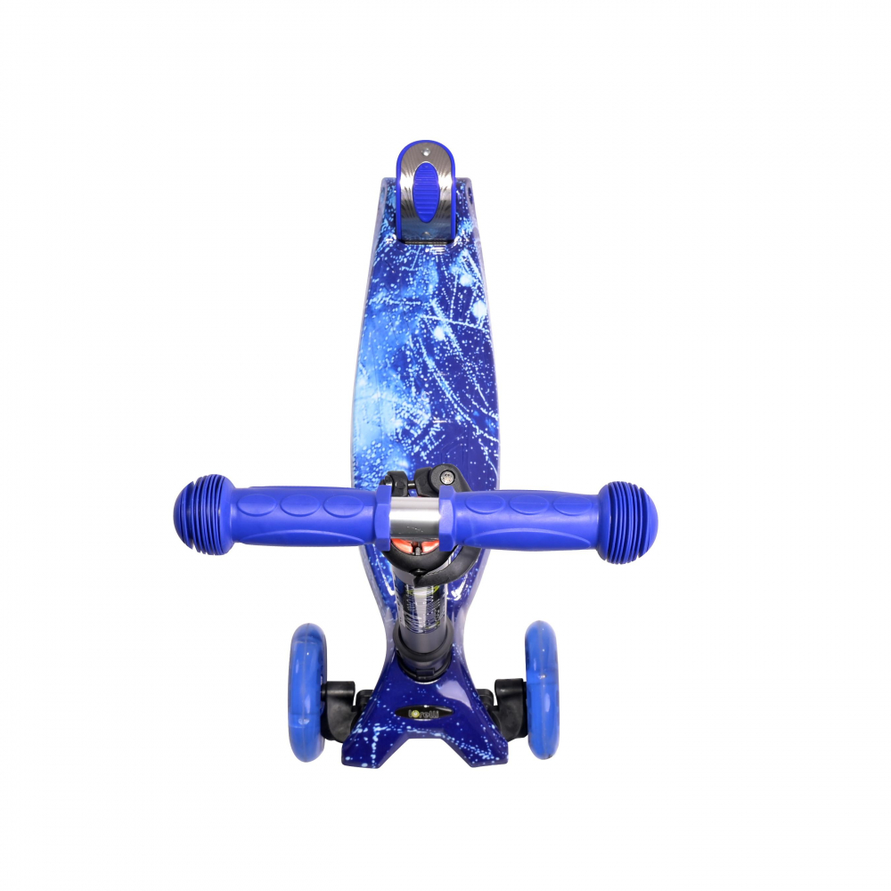 Trotineta Lorelli Rapid Blue, 4 roti LED, Pliabila