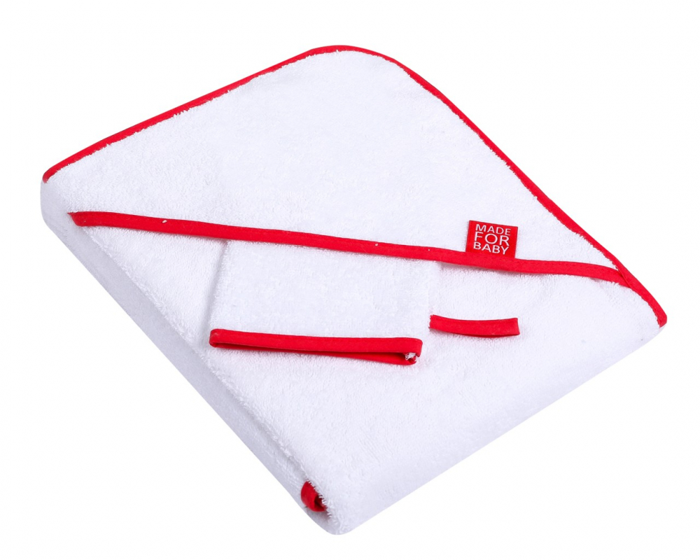 Prosop cu gluga Duetbaby, Bumbac 80x80 cm