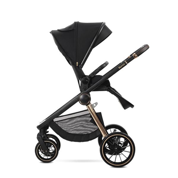 Carucior 2 in 1 Lorelli Bianca Black | Cadru Aluminiu - imagine 4