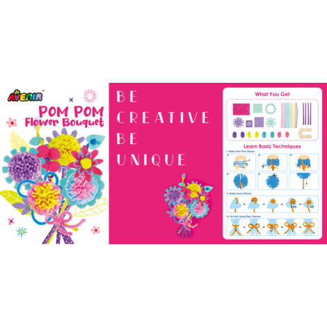 Avenir Set Pom Pom - Buchet Flori DIY - imagine 5