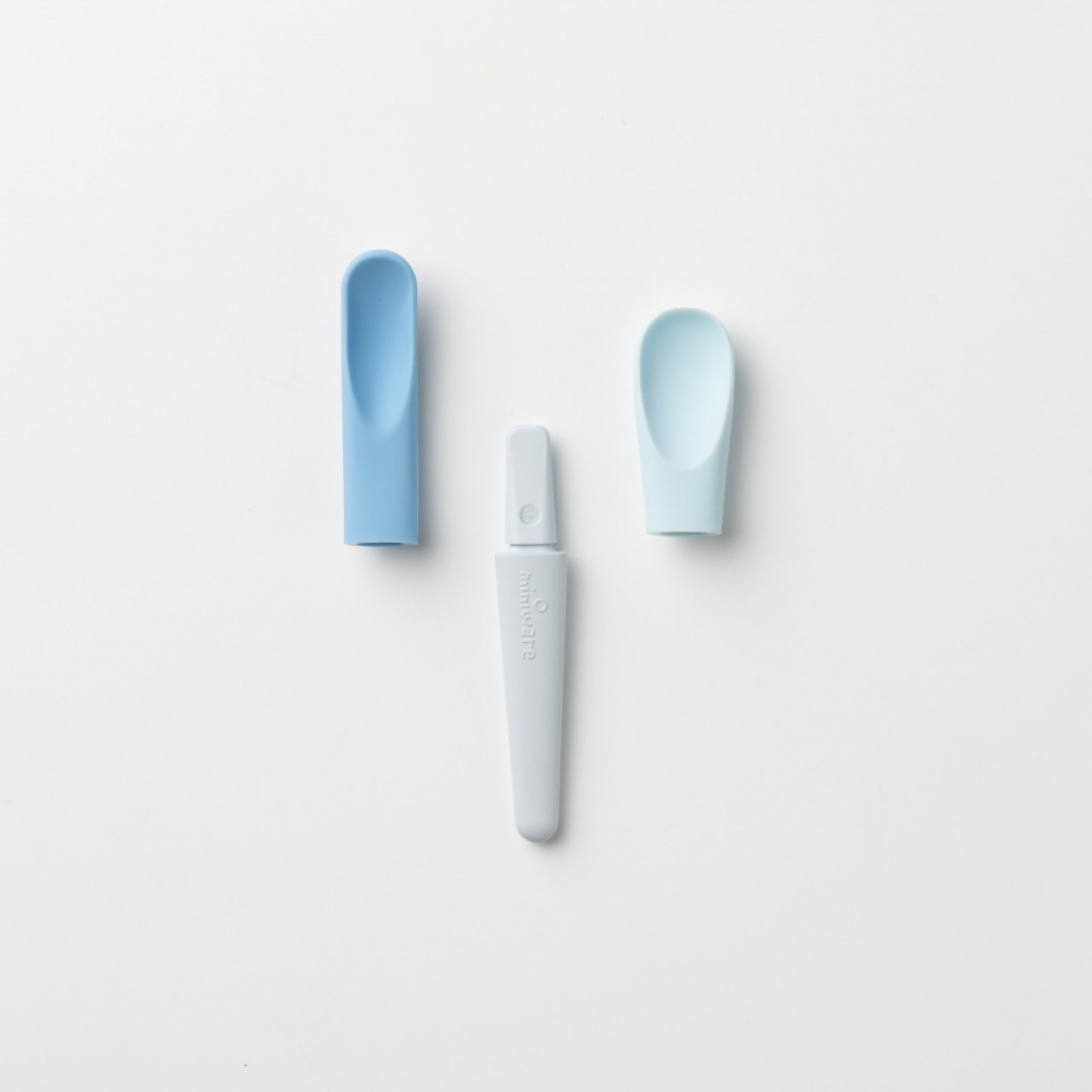 Set Lingurițe 2în1 Miniware Pre2PRO Blue Banana - imagine 2